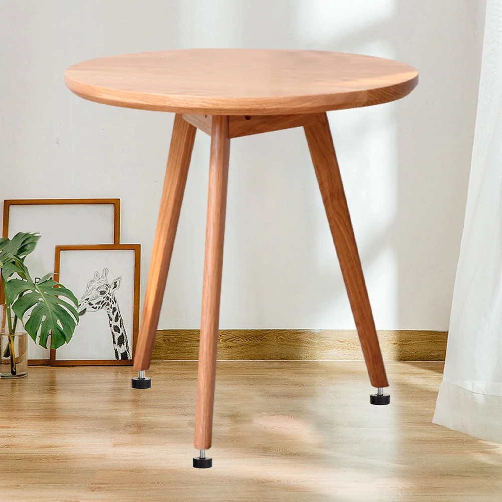 4 Pcs Shockproof Small Table Legs Rubber Iron Feet for Electronics Furniture Shims