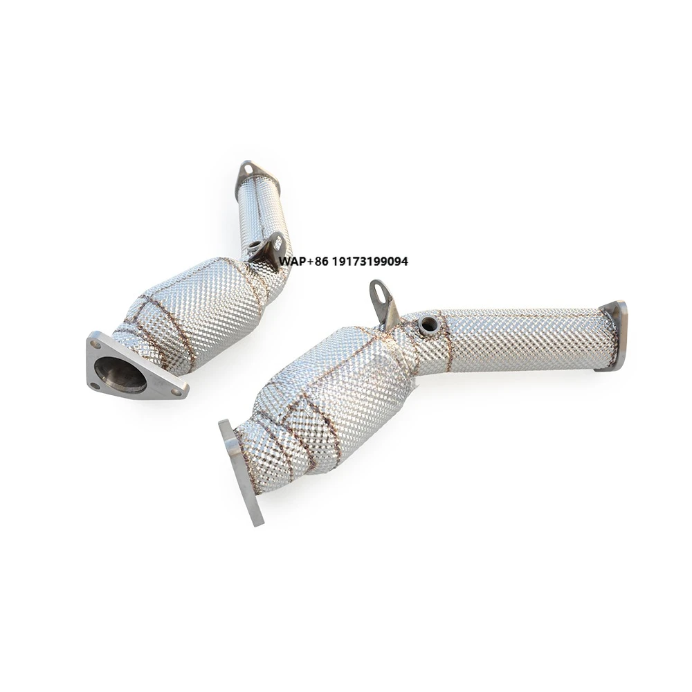 Performance Upgrade for Infiniti Q50S 3.7 2014-2018 High-performance Catalytic Converter with Insulated Stainless Steel Downpipe