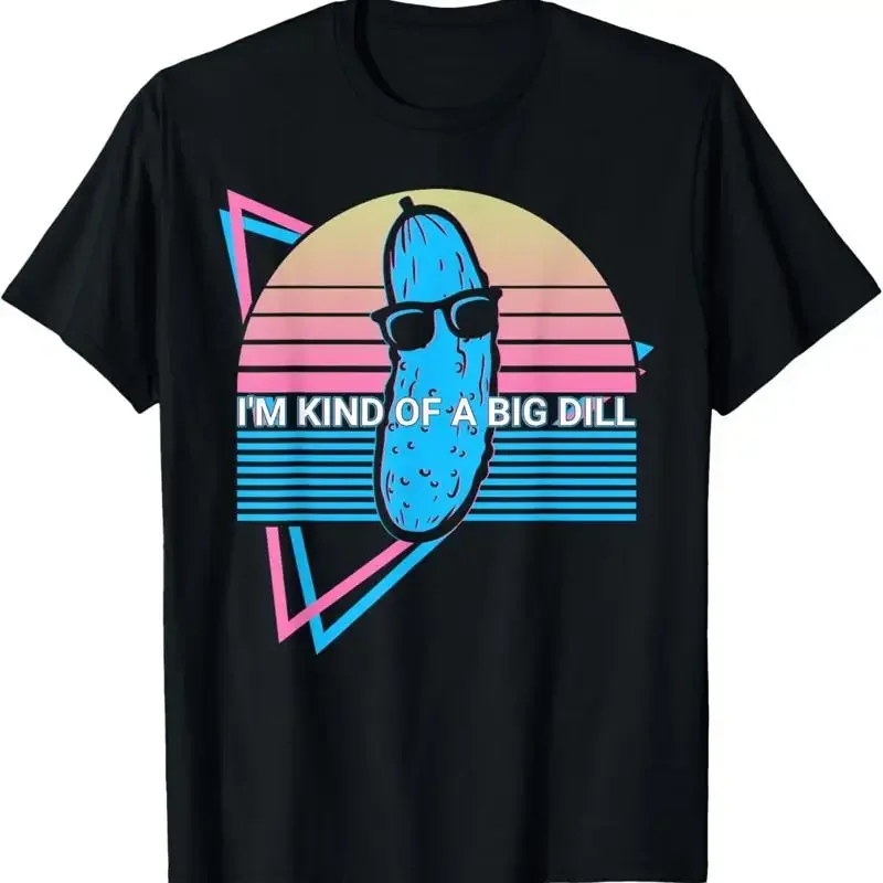 Camiseta divertida con diseño de pepino retro I'M Kind Of A Big Dill