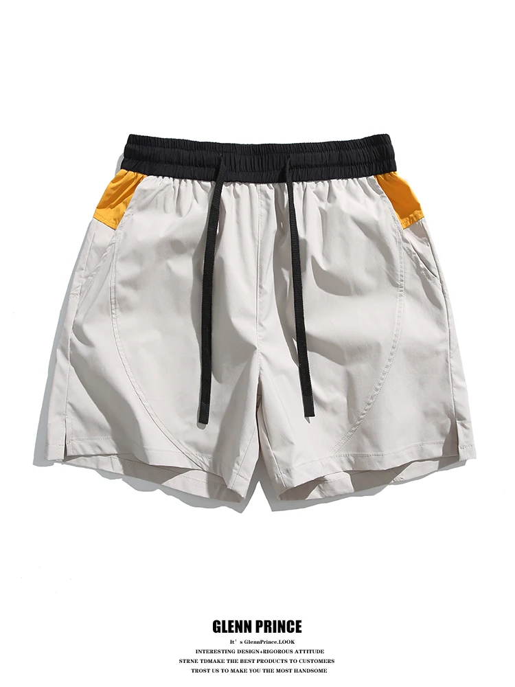 

GPstudio Men's Spor ort Pants Summer Fitn Training Beachwear Qui Dry Water Resistant Patchwork Casual Faion orts