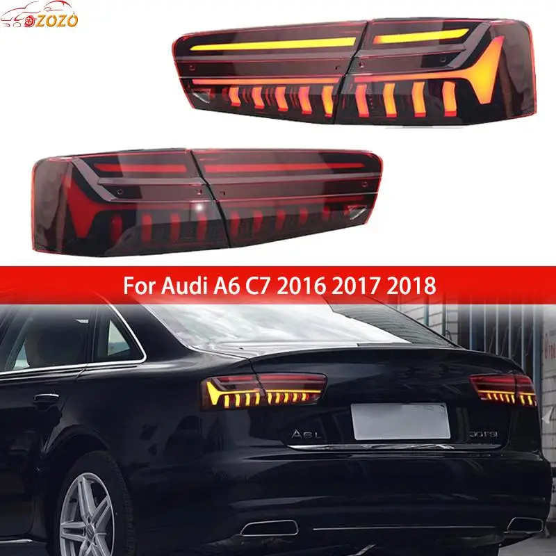 

Задний фонарь в сборе, задние фонари для Audi A6 C7 2016 2017 2018, светодиодный задний фонарь в сборе, динамические задние фонари, аксессуары для автомобиля