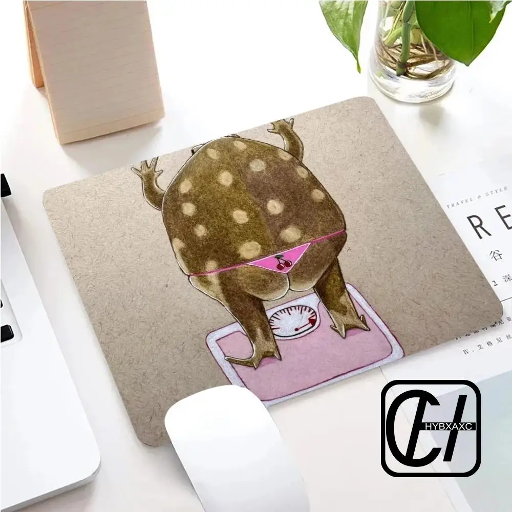 Funny Frog Mouse Pad  Mouse Pad For Small Size Gaming Mouse Pad Gamer Company Keyboard Mouse Mat Carpet Computer Desk Mat HYBXXC