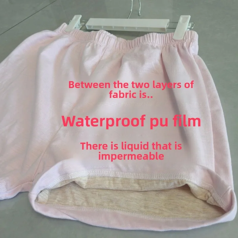 Calcinha de período à prova de vazamento, à prova d'água, lavável, algodão, proteção anti-vazamento, roupa íntima feminina, adulto, estudante, acamado, dia