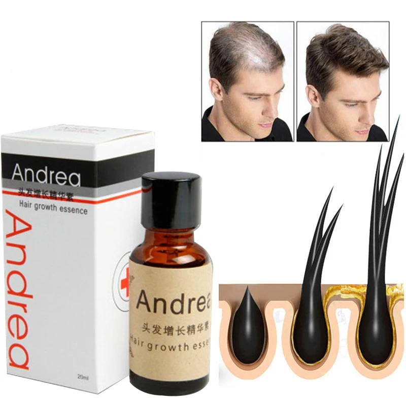 2/5/10Pcs Andrea Hair Growth Serum Oil Herbal Keratin Fast Hair Growth Alopecia Loss Liquid Ginger Sunburst Yuda Pilatory Oil