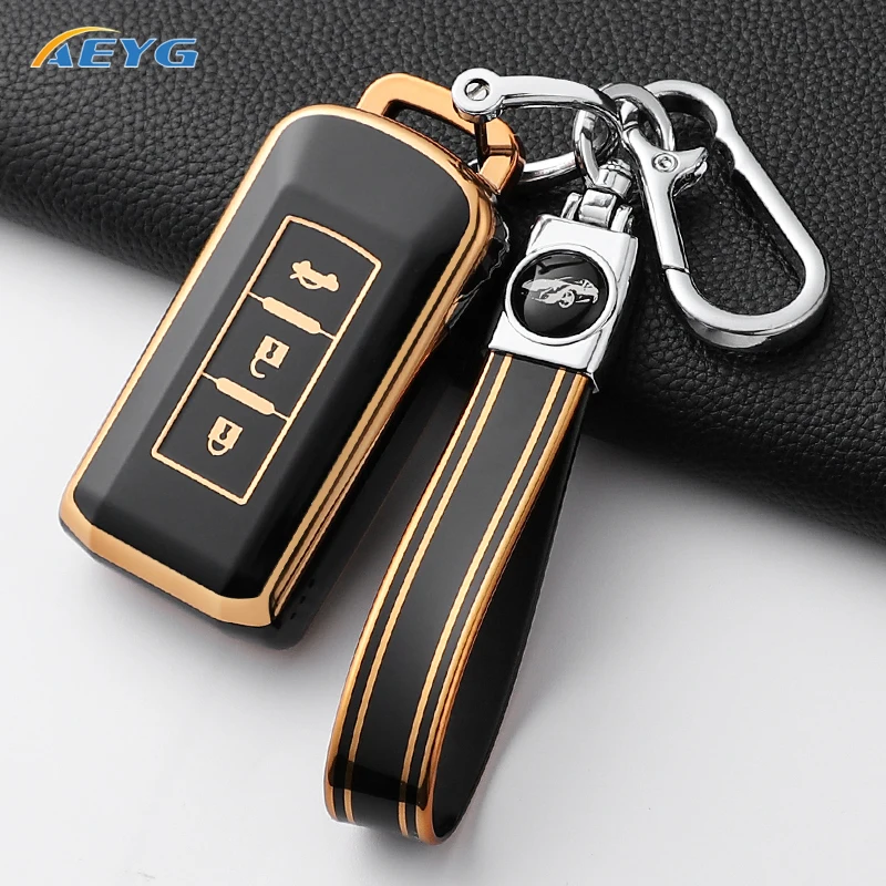 حافظة مفاتيح السيارة غطاء شل فوب لميتسوبيشي أوتلاندر ASX باجيرو لانسر سبورت الكسوف الصليب المفاتيح الملحقات الداخلية