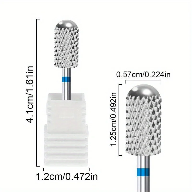 1PC 超硬タングステンネイルドリルビット回転バリフライスネイルカッタービット電気ドリルマシンマニキュアペディキュア Accessorie
