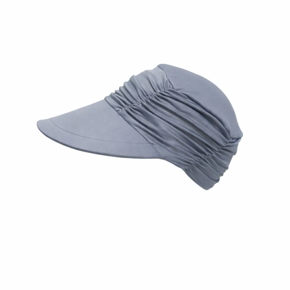 

Wide Brim Women Sun Hat Elastic Fit Pleated Design Cooling Visor Cap Adjustable Strap Foldable Summer Baseball Cap Travel