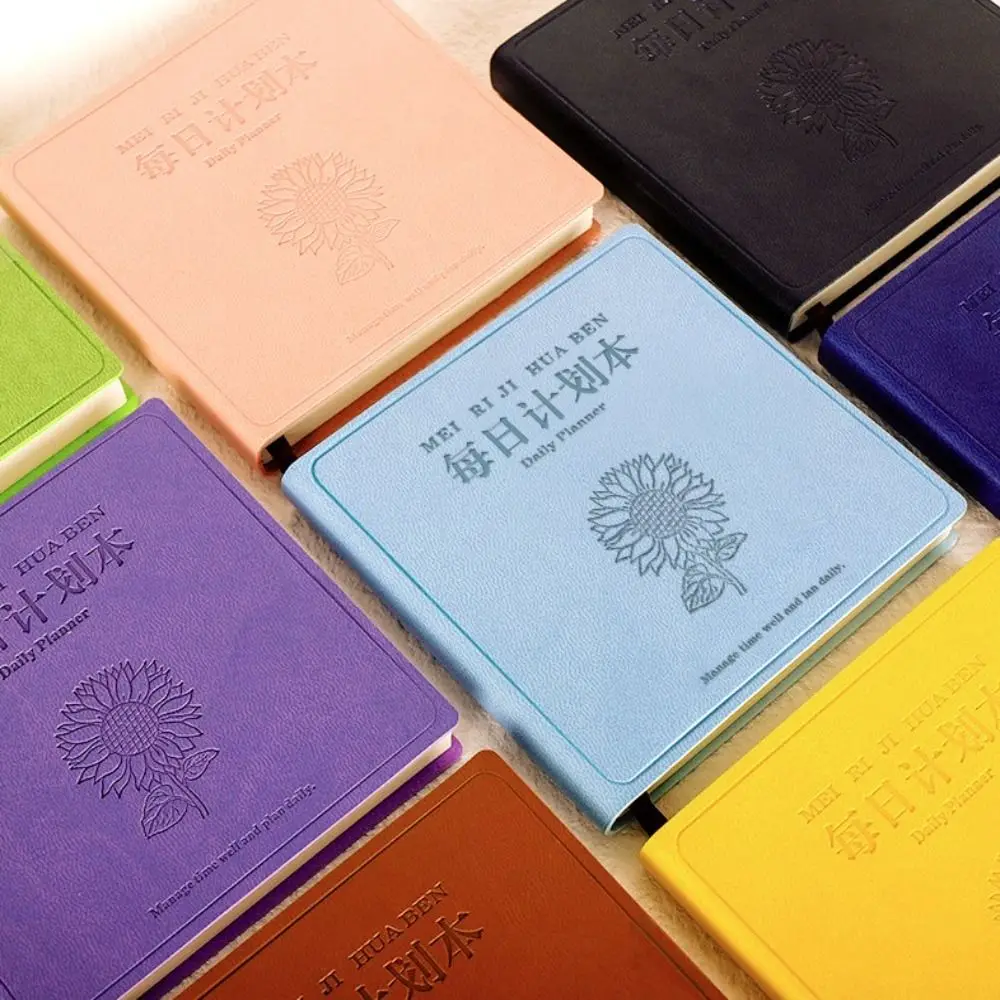 Simple Efficient Square Soft Book Thick To Do List Work Diary Notepad Pocket INS Style Daily Planner Student