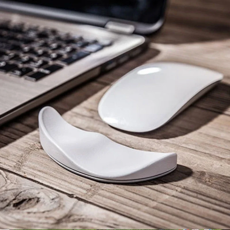 Maus-Handgelenkauflage Silikon-Handkissen Weiche Polsterung Handflächenstütze Bewegt Sich Mit dem Handgelenk, Langlebige Armstütze für Büro, Computer und Gaming