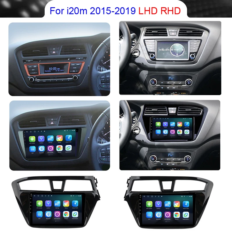 Roadwise 8+256 Android 12 Car Radio For Hyundai i20 LHD RHD 2015 2016 2017 2018 2019 Multimed Carplay 4G Wifi DVD GPS DSP Stereo