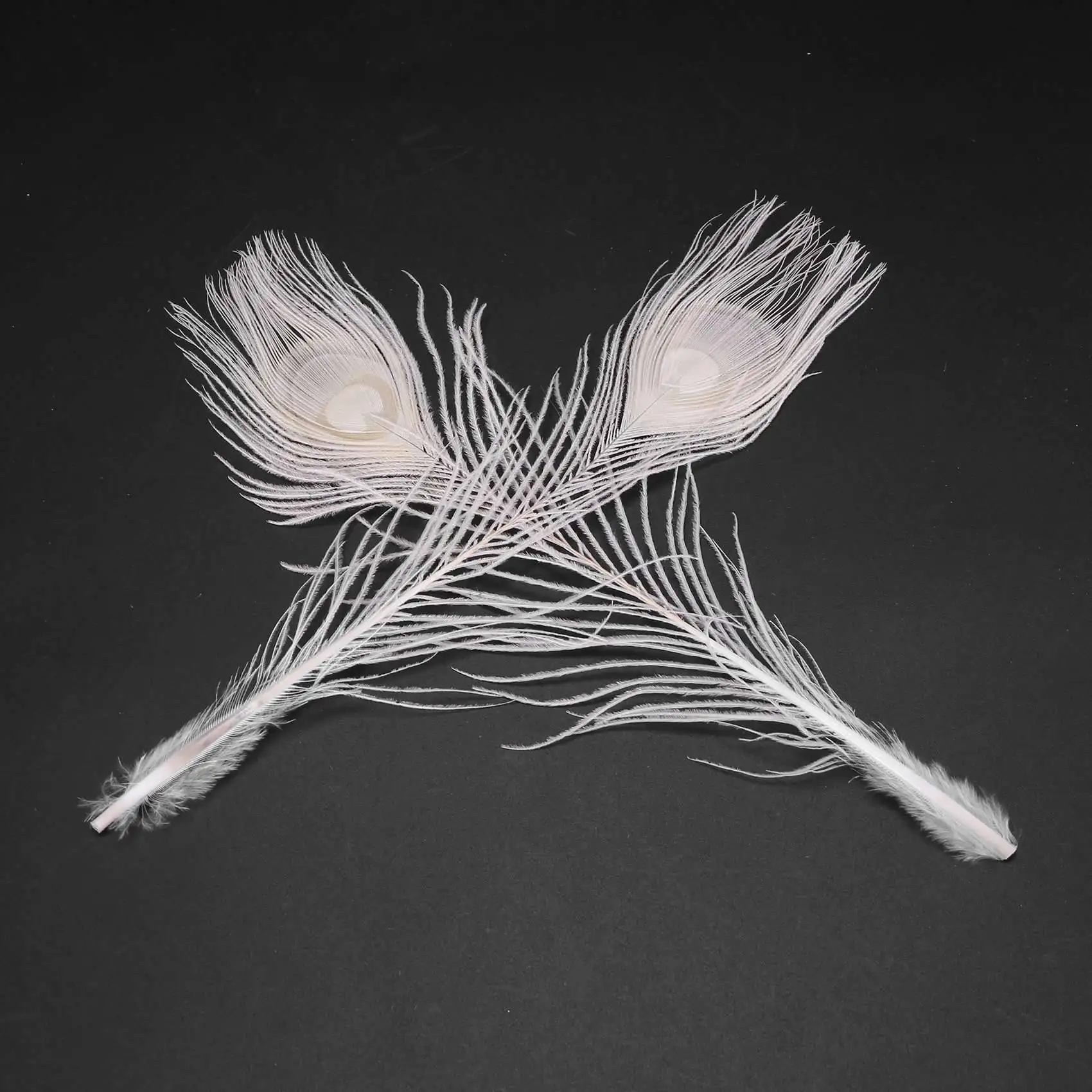 

PZHI-100 шт./натуральные белые перья павлина в глазах, от 10 до 12 дюймов свадебное украшение из павлиньих перьев