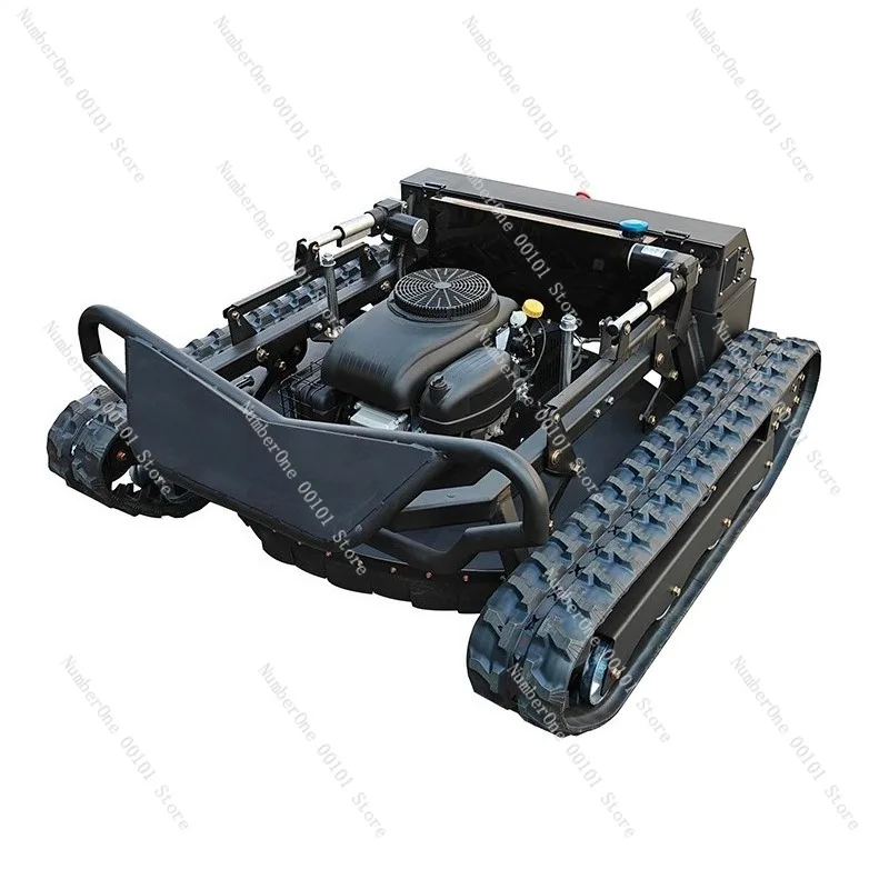 Remote control crawler lawn mower all-terrain automatic weeding robot for orchards farmland roadside slope trimming