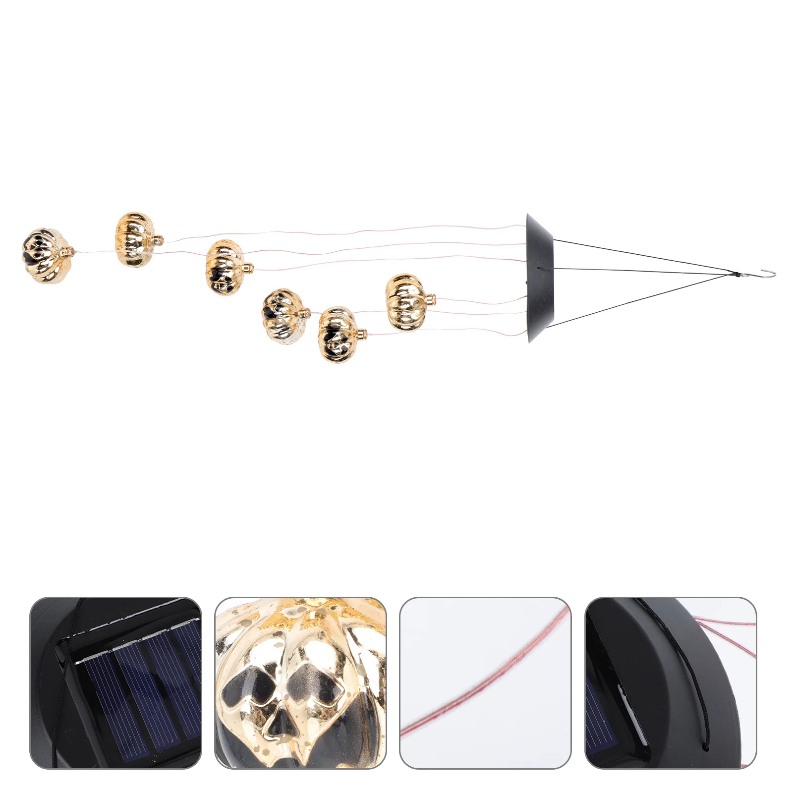 

1Pcs Solar Lamp Pendant Halloween Hanging Decor Creative Festival Light Durable for Garden Balcony Restaurant Outdoor Use