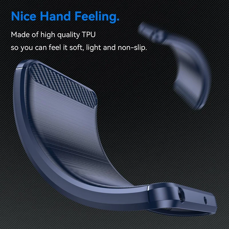 For Google Pixel 8 7 6 Pro 7a 6a Carbon Fiber Soft TPU Case Full Coverage Heat Dissipation Matte Back Airbags Protective Shell image 4