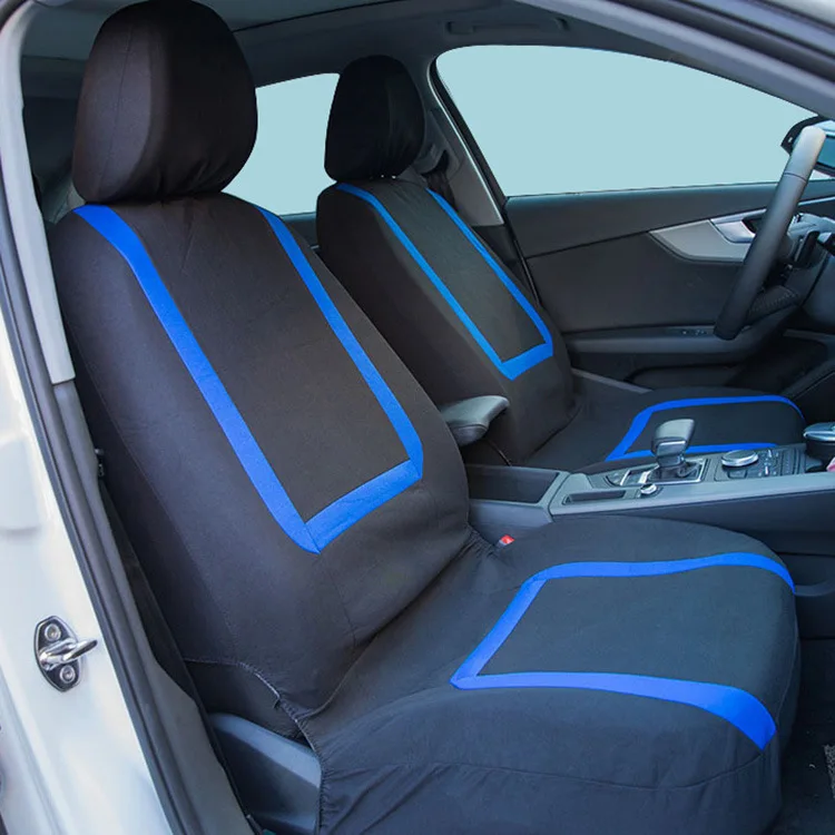 Universelle Streifen-Stil Autositzbezüge aus Polyester-Stoff und Leder Autositz-Schutzbezüge – Detail 15