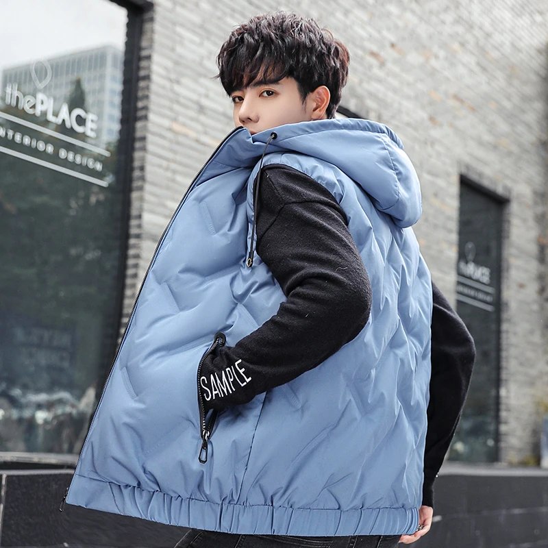 

Молодежный пуховый жилет Thiened: повседневный, свободный, для ношения под одеждой, модный, цветной, для активного отдыха, ветрозащитный, на молнии, из полиэфирного волокна