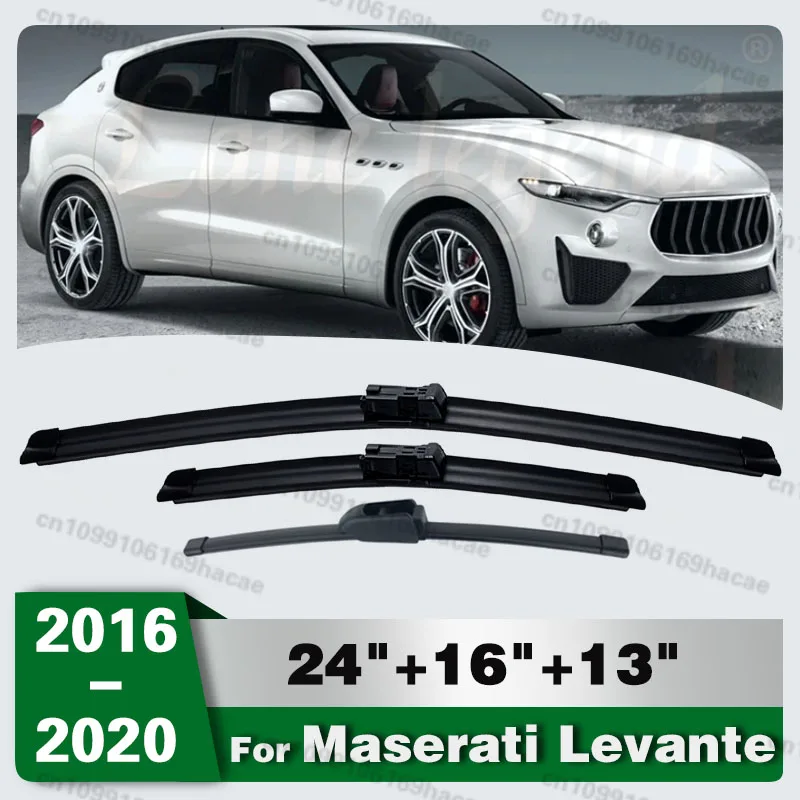 

Front Rear Wiper Blades For Maserati Levante 2016-2020 2017 2018 Windshield Windscreen Window Cutter Accessories 26"+18"+13"