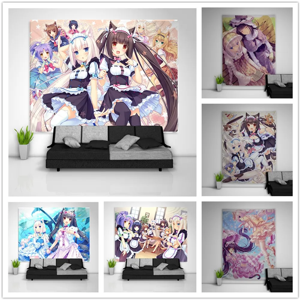 Canvas Painting Posters Nekopara Vanilla Chocola Prints Wall Art for Living Room Home Decoration Wall Decor Picture No Frame