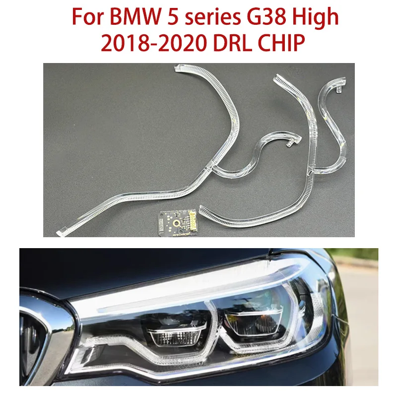 

Для BMW 5 серии G38 2018-2020 светодиодный автомобильный DRL чип световая направляющая полоса балластный источник света модуль Angel Eye Chip белый свет