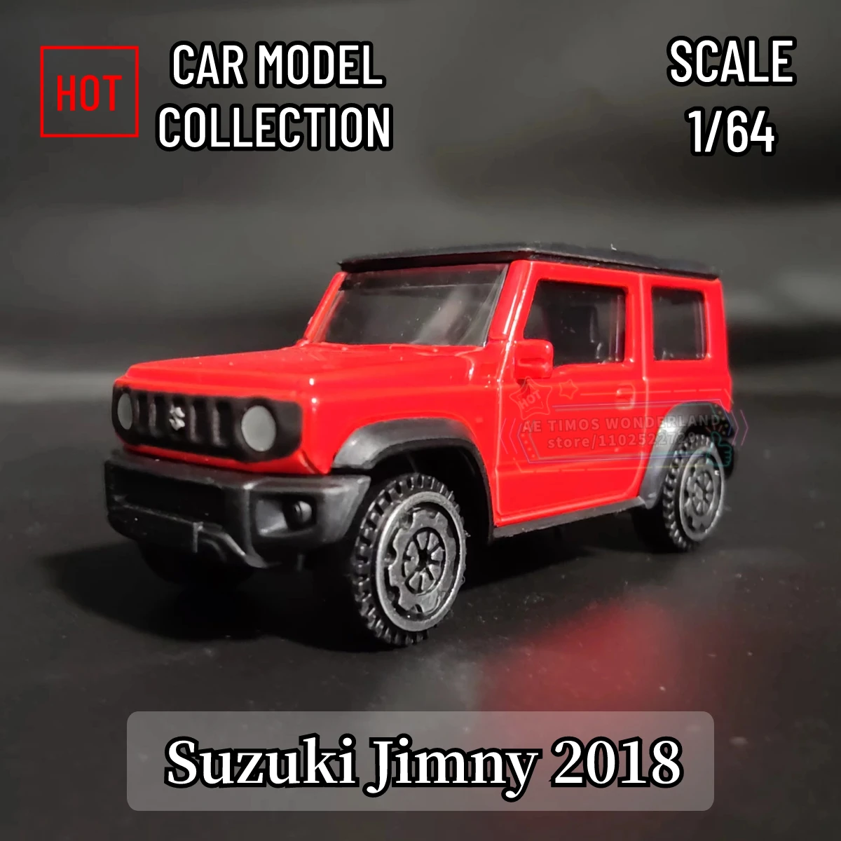 

1/64 Suzuki Jimny 2018 Replica Scale Off Road SUV Car Model Miniature Art Figure Diecast Vehicle Ornament Kid Boy Xmas Gift Toy