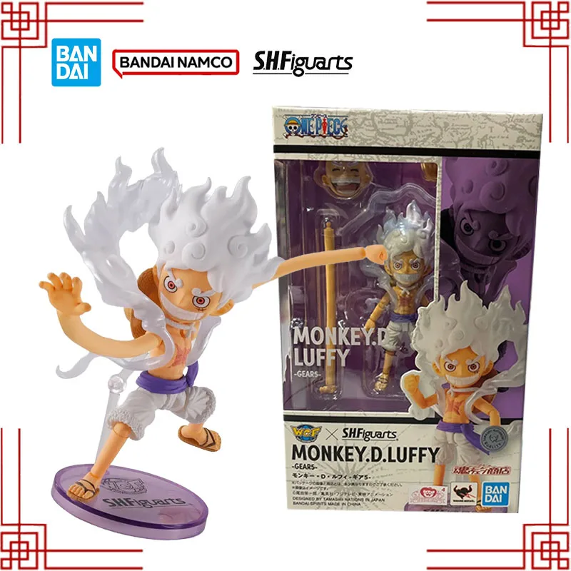 

Bandai WCF S.H.Figuarts SHF One Piece Monkey.D.Luffy Gear5 Action Figure Anime High profile collectibles For Boys Toys Gifts