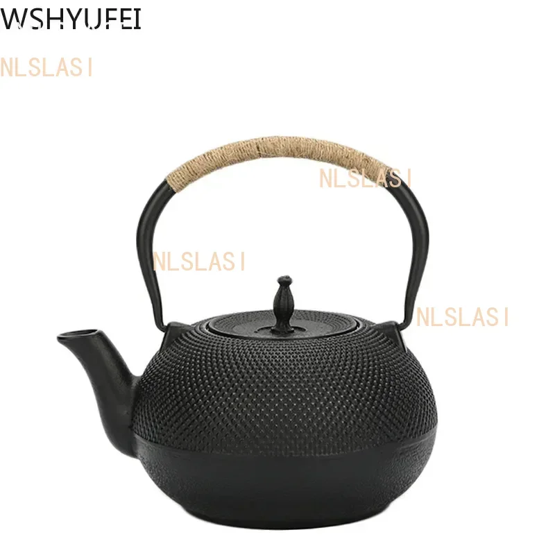 NLSLASI Cast Iron Tea Pot Stainless steel filter Cast Iron Teapot for Boiling Water Oolong Tea Home Induction Cooker Tea Kettle