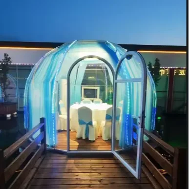 

D Fashion the Starry Sky Roof Keep Out the Rain and Wind Bubble Tents the Open air Customizable Foldable Couple Bubble House