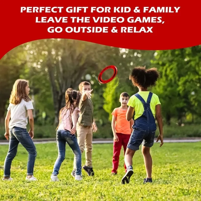 Lightweight Throw Easy Catch Perfect Trajectory Ideal For Kids Flying Rings 24.5 Cm Disc