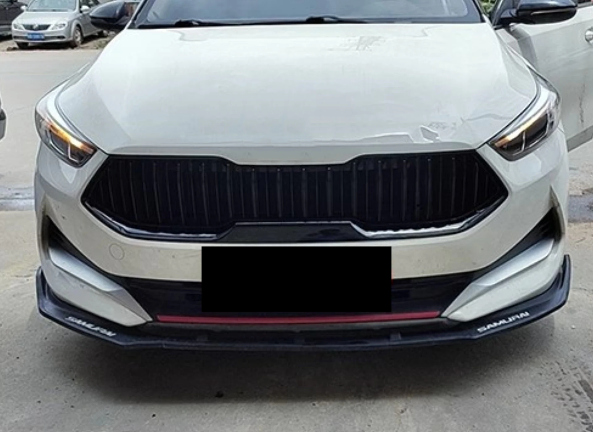 Chrome Grille Gloss Black Radiator Grill for Kia K3 Cerato 2019-2021 Modified New Style Mask Net Car Accessories