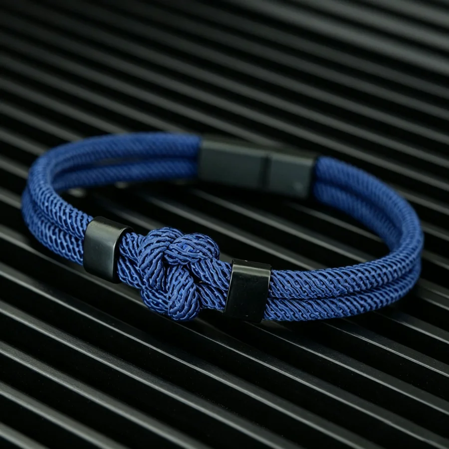 Men Bracelet With Unique True Love Knot Multi Colors And Sizes Optional Premium Selected 4mm Cord Braslet Perfect Gifr For Him