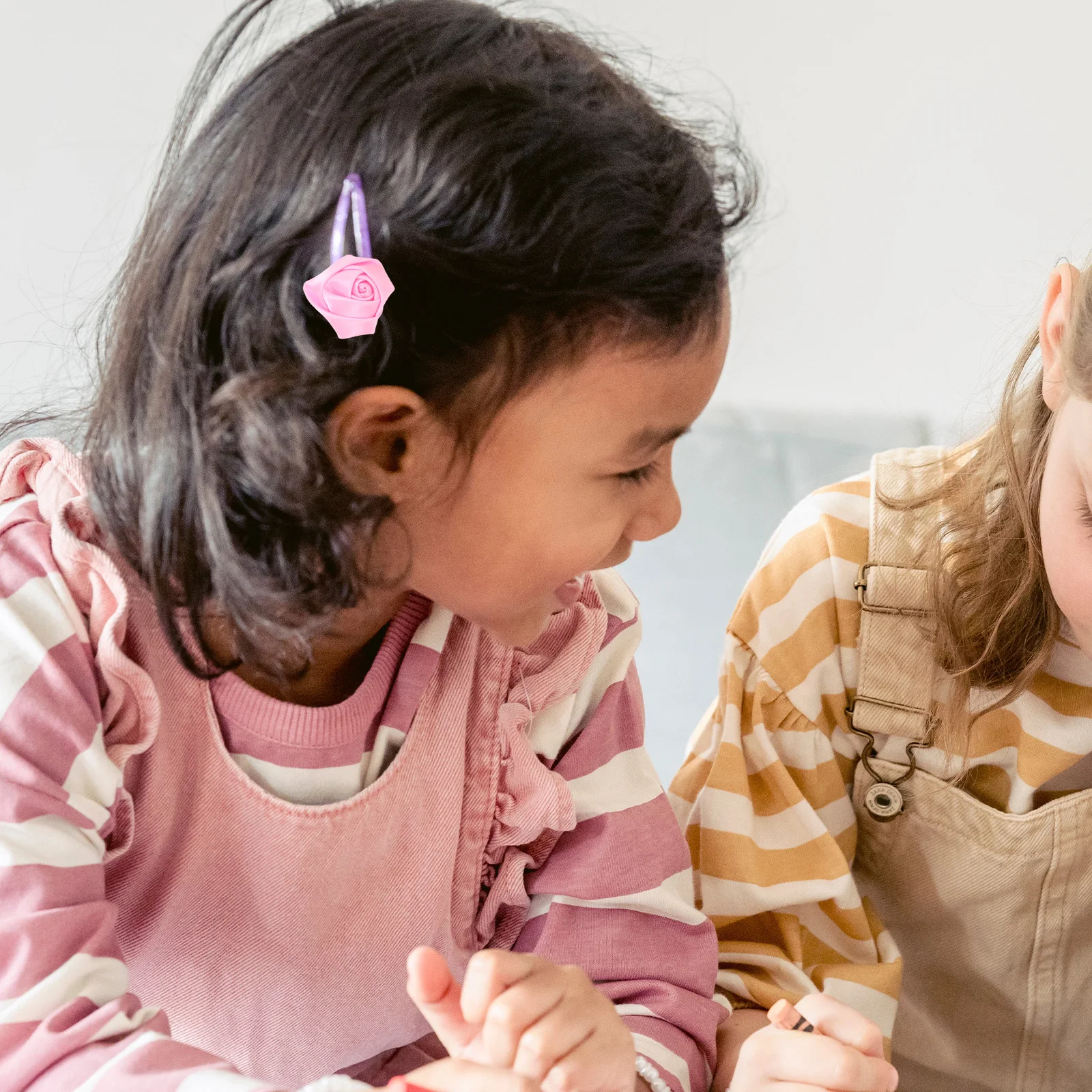 

20Pcs DIY Hair Accessories Cloth Rosebud Alligator Clip Handmade Hairpins Headbands Making Supplies Flower Embellishments