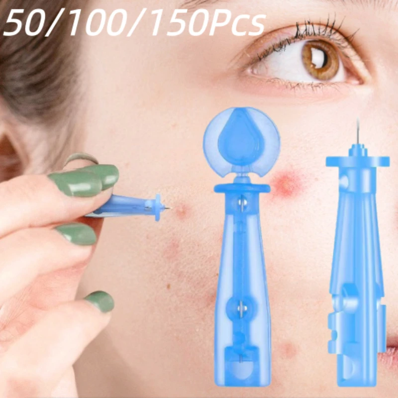 50/100/150Pcs Disposable Blackhead Remover Acne Needles Blackhead Remover Tools Stainless Steel Needles Facial Skin Care Tools