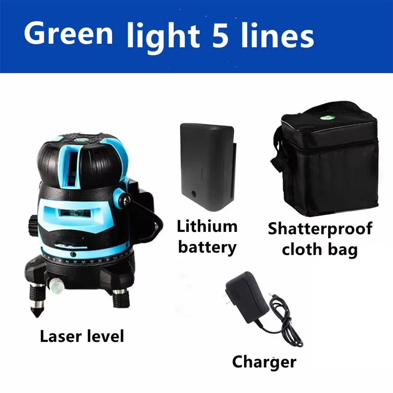 Linia laserowa 2/3/5 Linia samokontrola 360 Zielona zielona wiązka laserowa