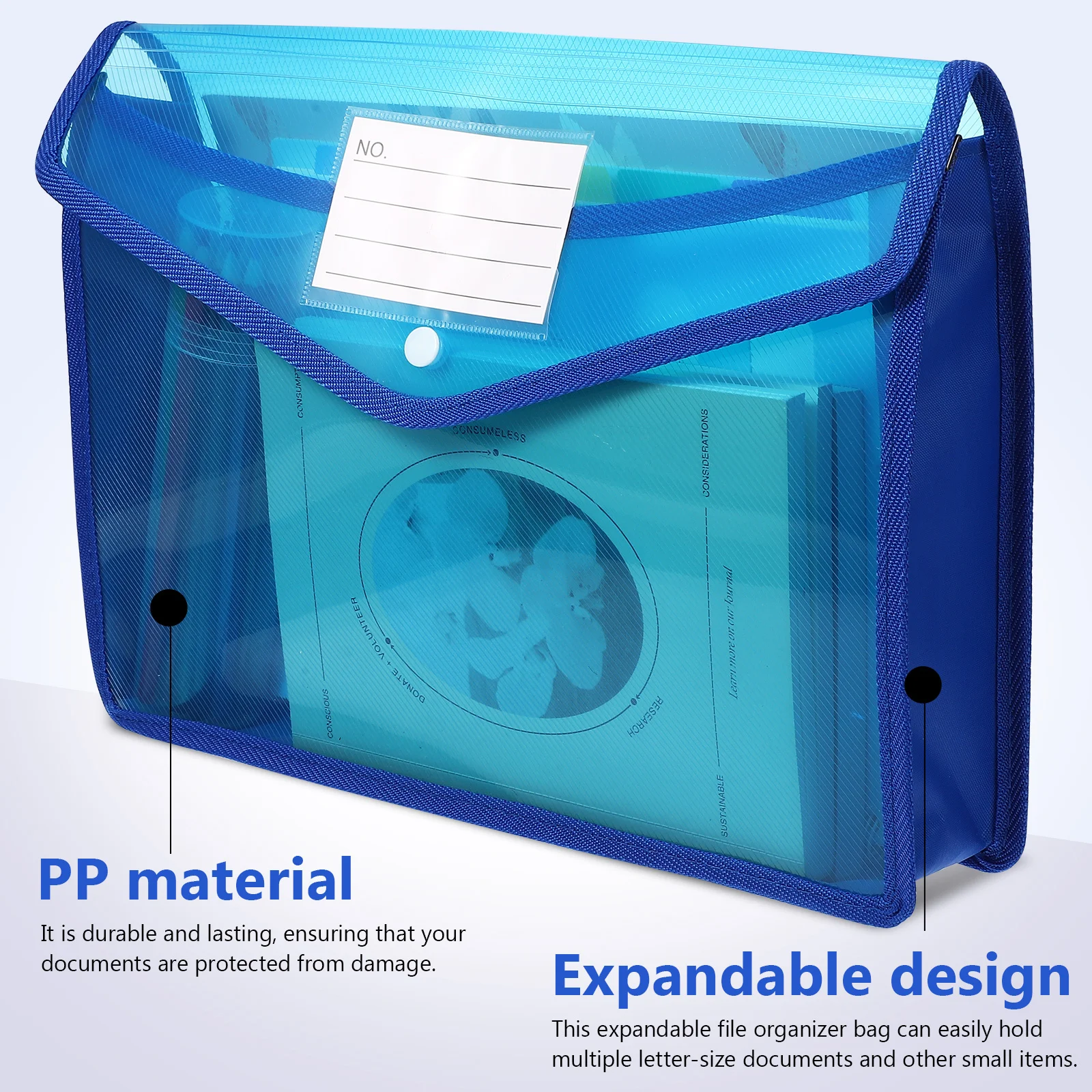 

7 шт. красочные папки с пуговицами, расширяемые органайзеры для документов большой емкости, размер букв A4, прозрачные пластиковые держатели для файлов с