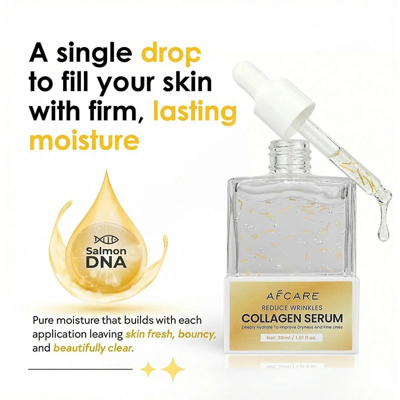 Collagen Boost Face Serum for All Skin Types - Smoothing Fine Lines Firming Moisturizer Radiance Soft Balanced Skin