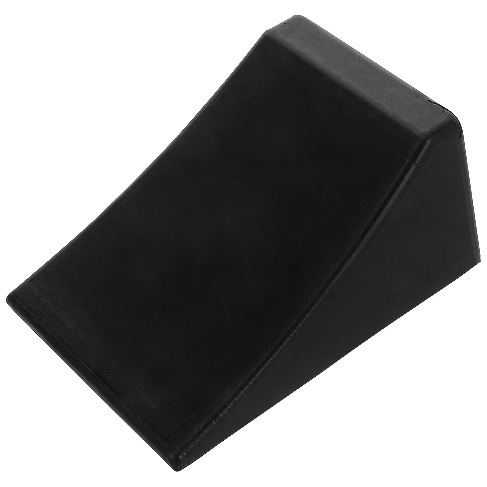 Black Rubber Wheel Chock for Vehicle Trailer Rv Camper Portable Anti-Slip Tire Stopper Garage Parking Block Slope