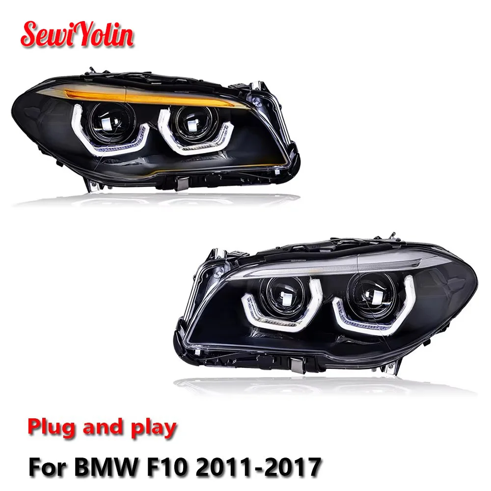 

Car LED Headlight Light Assemblies For BMW 5 SERIES F10 F18 2011-2017 Auto Fog DRL Brake Turn Signal Lamp Plug and Play