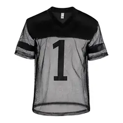 Men's Sexy Faux Leather Fishnet Short Sleeve Cutout PU T Sleeve Breathable V-Neck Short Sleeve Basketball Jersey Sportswear