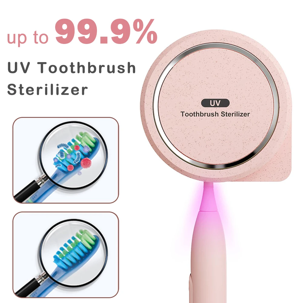 

Mini Toothbrush Sanitizer and Holder UV Toothbrush Sterilizer with Fan Drying Rechargeable Portable Toothbrush Case