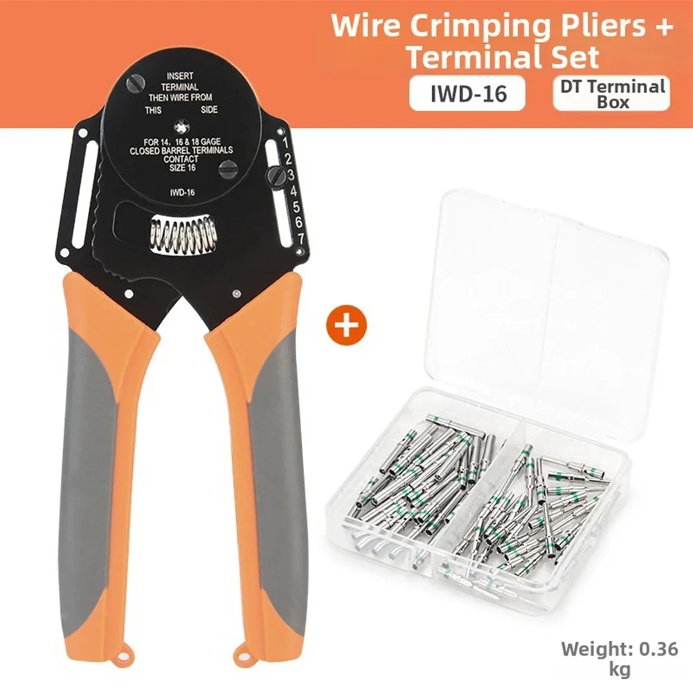 الطيران إبرة العقص كماشة IWD-16 ل DELCHI موصل العقص كماشة محطة السيارة الذكور والإناث دبابيس 1/1.5/2.5mm2 #4