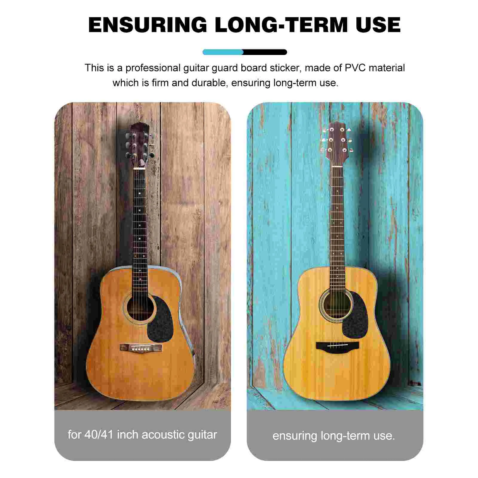 Guitar Water Drop Guard Anti-scratching Plate Self-adhesive Sticker Decor Supplies Practical Pickguard PVC Protective