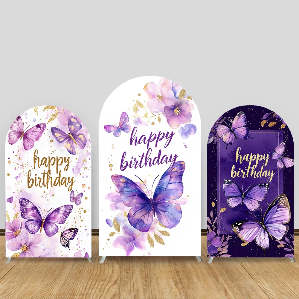 

Dopamine Butterfly Double-sided Arch Backdrop Cover Suitable for Birthday Parties, Baby Showers, and Holiday Decorations