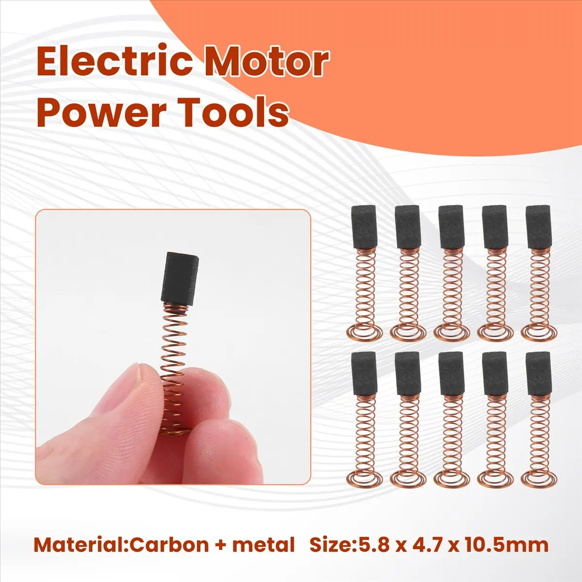 

Y17A 10Pcs Carbon Brushes for DREMEL 4000 90930-04 2615298790 595 395 300 6000 300 215 217 100