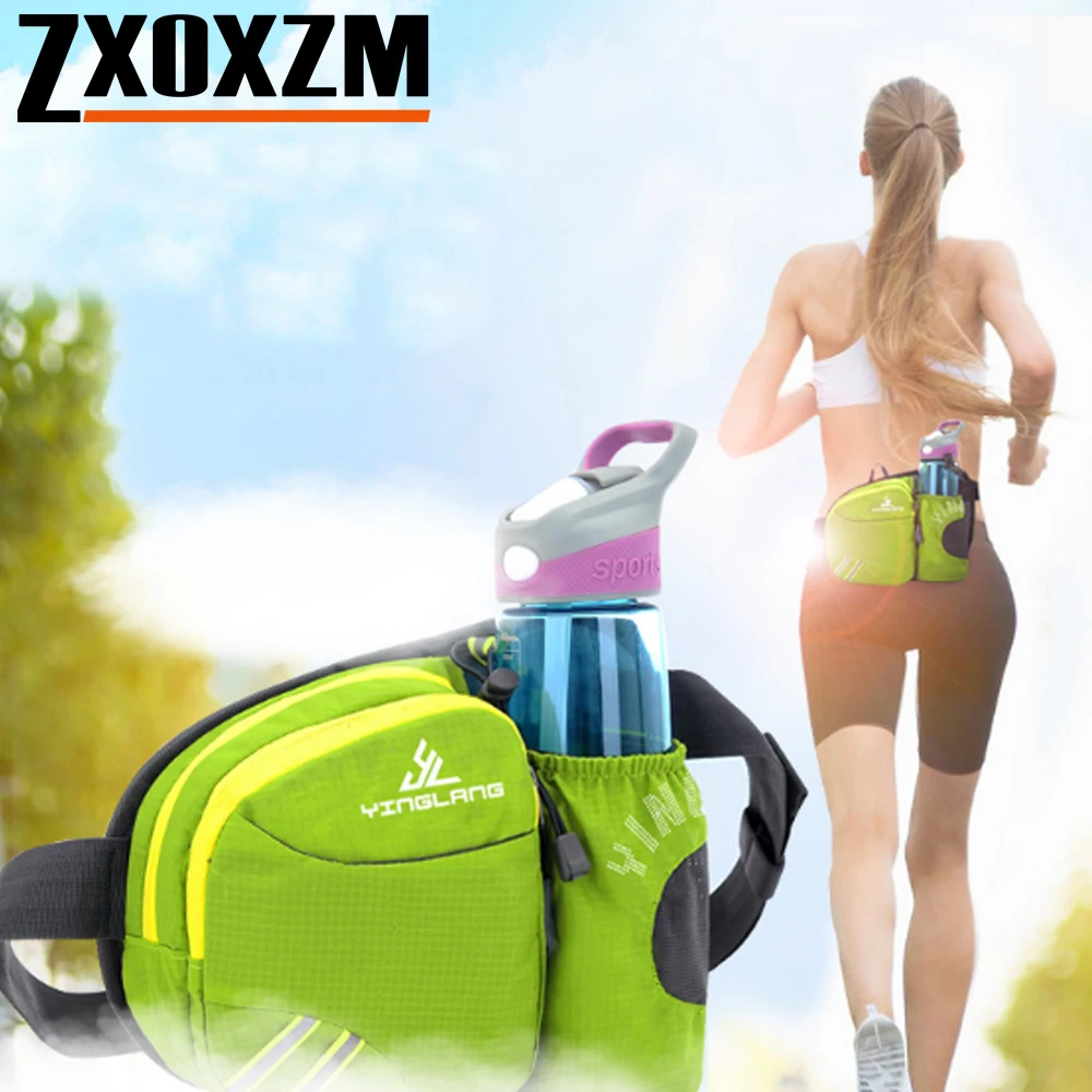 1Pcs Lightweight Waist Pack Fanny Pack for Hiking Camping Fishing Outdoor - Unisex Travel Essential (Bottles Not Included)