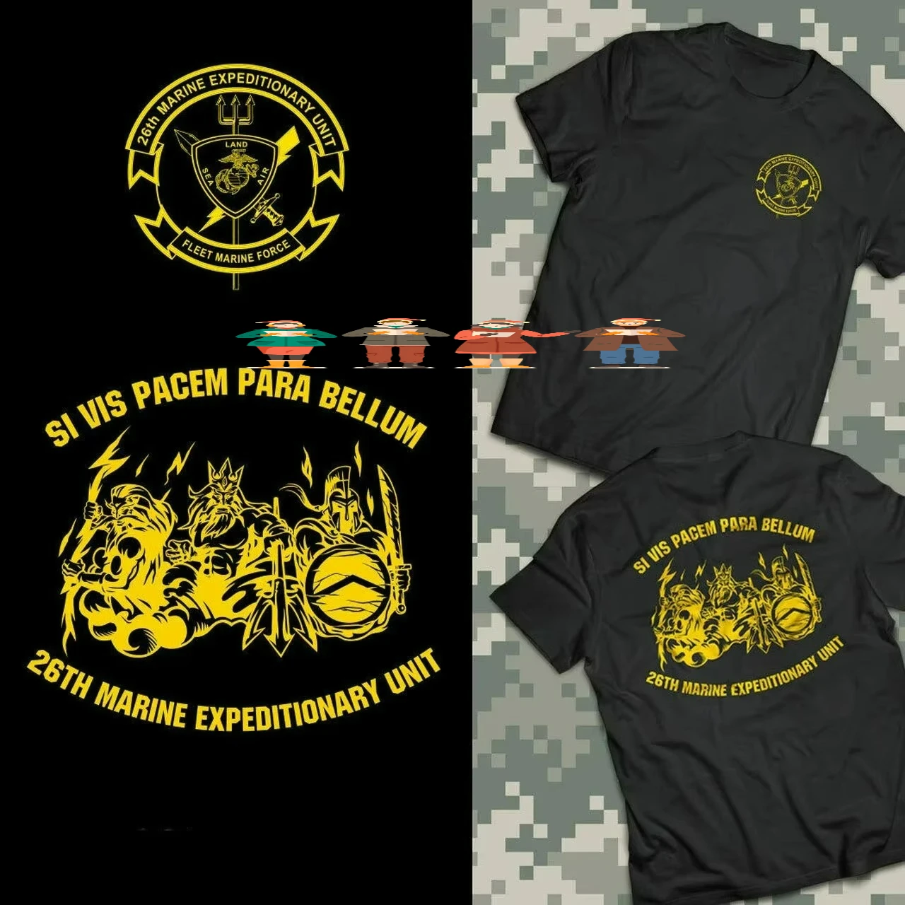 SI VIS PACEM PARA BELLUM. US 26th Marine Expeditionary Unit T Shirt. Short Sleeve 100% Cotton Casual T-shirts Loose Top S-3XL