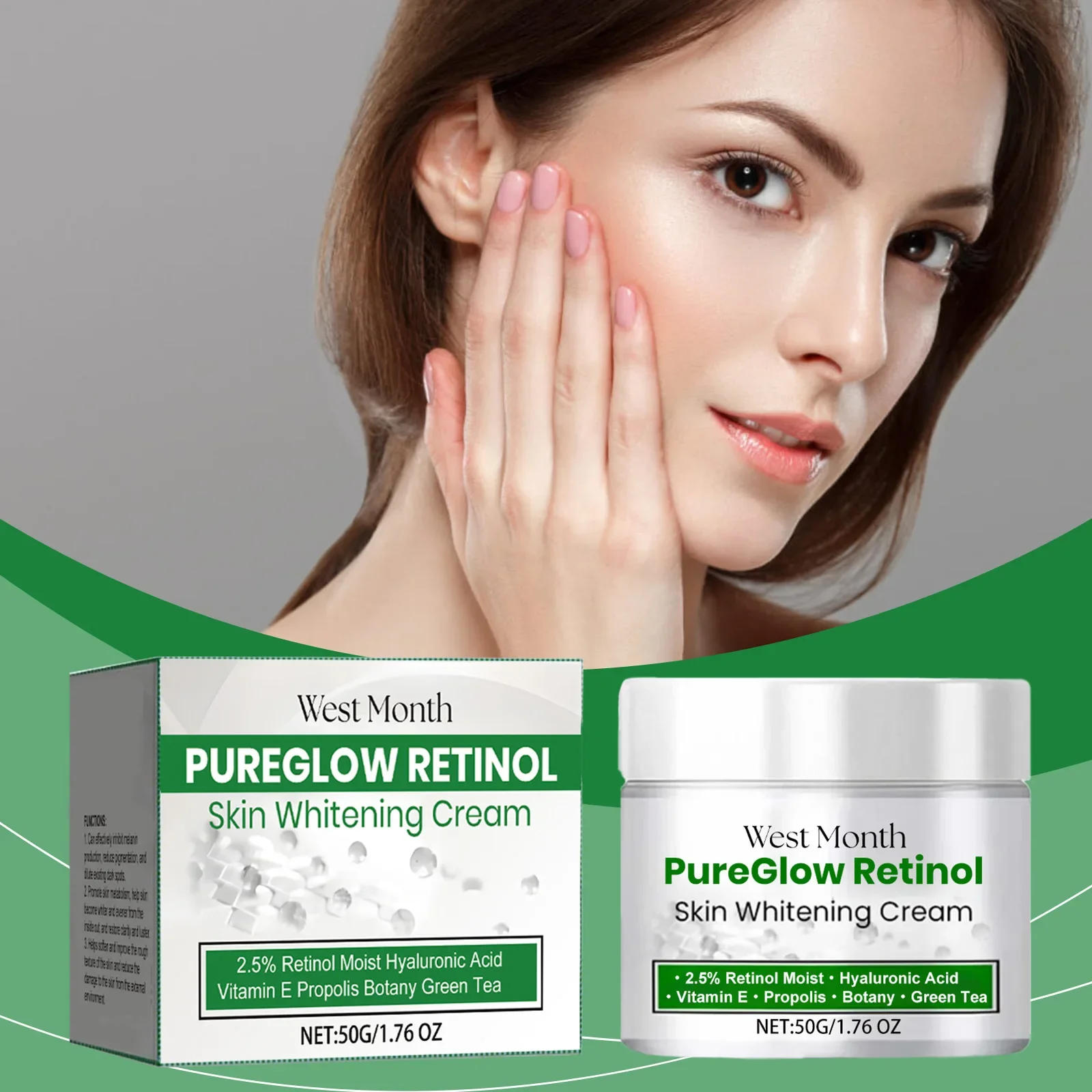 Retinol Cream: Deeply Improve Skin Texture, Lighten Skin Tone, Enhance Skin Elasticity and Deep Moisturizing Rejuvenation