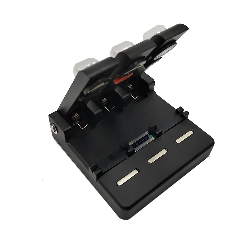 Fiber Optic Cable Coupler, Bare Fiber Connector, Test Aligner Docking, V-groove, Leather Line, KL-51