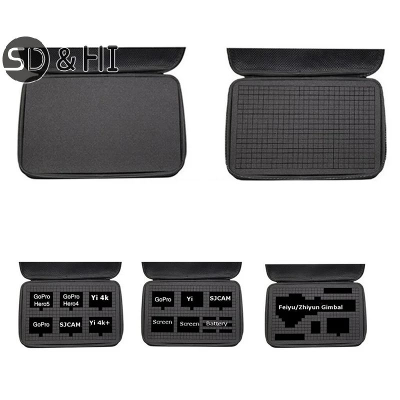 Universal Multifunctional Free-frame Eva Storage Bag DIY Internal Space Suitable For Dji Gopro12/11/action4/insta360