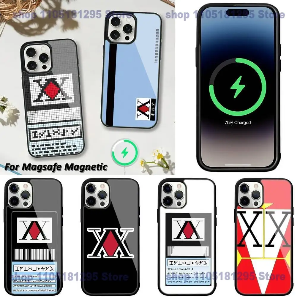 حافظة هاتف ترخيص Hxh Hunter X Hunter لهاتف iPhone 17,16,15,14,13,12,11,Plus,Pro,Max, Mini Magsafe شحن لاسلكي مغناطيسي