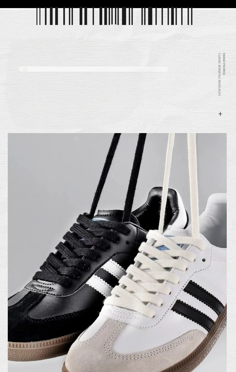 1 Paar dicke, gewebte Baumwoll-Schnürsenkel, strapazierfähige Ersatz-Schnürsenkel für Sneaker und Freizeitschuhe, einfarbige Schnürsenkel. – Detail 6